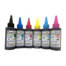 600ml, 6 Colour Set of PhotoPlus Archival Dye Ink for Epson 6 Clr Printers.