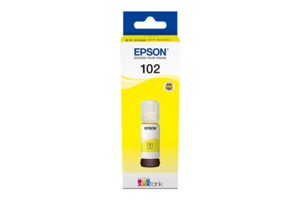 Epson 102 Yellow Bottle of Dye Ink - 70ml.