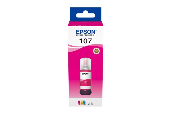 Epson 107 Magenta Bottle of Dye Ink - 70ml.