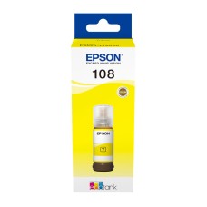 Epson 108 Yellow Bottle of Dye Ink - 70ml.