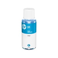 HP-31 Bottle of HP Cyan Original Dye Ink - 70ml.