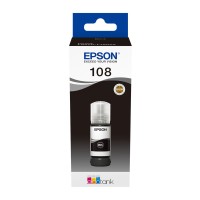 A 70ml Bottle of Epson 108 Series Black Ink for L8050, L18050 Printers.
