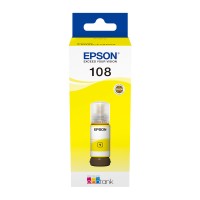 A 70ml Bottle of Epson 108 Series Yellow Ink for L8050, L18050 Printers.