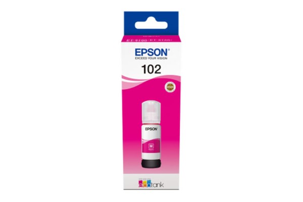 EP-102 Magenta Dye Genuine OEM Epson Bottle of Ink..