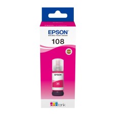 A 70ml Bottle of Epson 108 Series Magenta Ink for L8050, L18050 Printers.