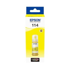 A 70ml Bottle of Epson 114 Series Yellow Ink for ET8500 & ET-8550 Printers.