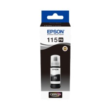 A 70ml Bottle of Epson 115 Series Photo Black Ink for L8160 & L8180 Printers.
