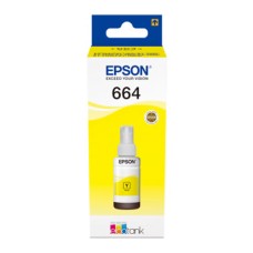 EP-664 Yellow Dye Genuine OEM Epson Bottle of Ink.