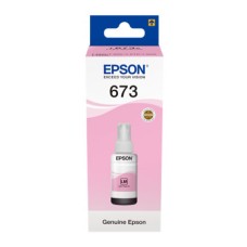 EP-673 Light Magenta Dye Genuine OEM Epson Bottle of Ink.