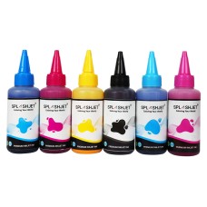 6 x 70ml Bottle Set of  Archival Quality Dye Ink, Replacement for 108 ink sets and Printer models L8050, L18050.