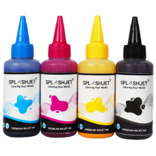 4 Colour Set of SplashJet Pigment Ink Compatible with Ricoh printers.