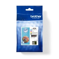 Genuine Std Capacity Brother LC424 - 4 Colour Ink Cartridge Set