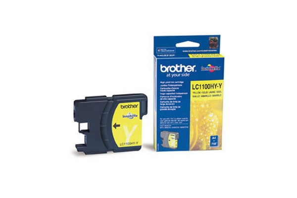 Brother LC1100 Genuine Cartridge High Yield Yellow.