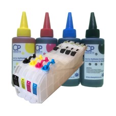 Brother Compatible LC123 Extended Refillable Cartridges with 400ml of Universal Ink.