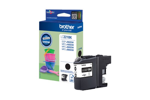 Genuine Cartridge for Brother LC221 Black Ink Cartridge.