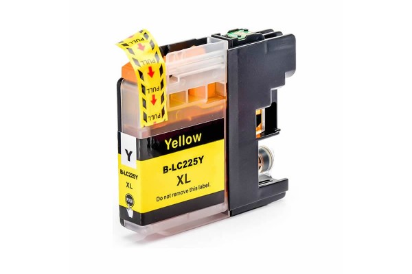 Compatible Cartridge for Brother LC225XL Yellow Ink Cartridge.