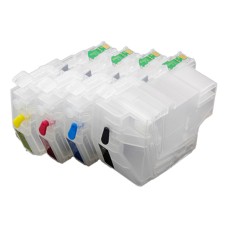 Refillable Cartridge Set Compatible with Brother LC3217 & LC3219 Series Cartridges.