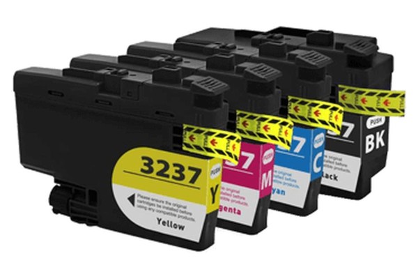 Compatible Cartridge Set for Brother LC3237, 4 Cartridge Set - CMYK.