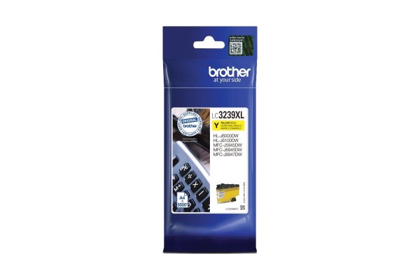Genuine Cartridge for Brother LC3239Y XL Yellow Ink Cartridge.