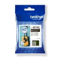 Genuine High Capacity XL Brother LC421XL Black Ink Cartridge.