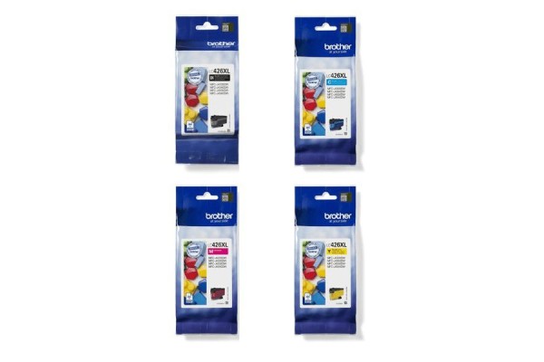 Genuine High Capacity XL Brother LC426XL - 4 Colour Cartridge Set.