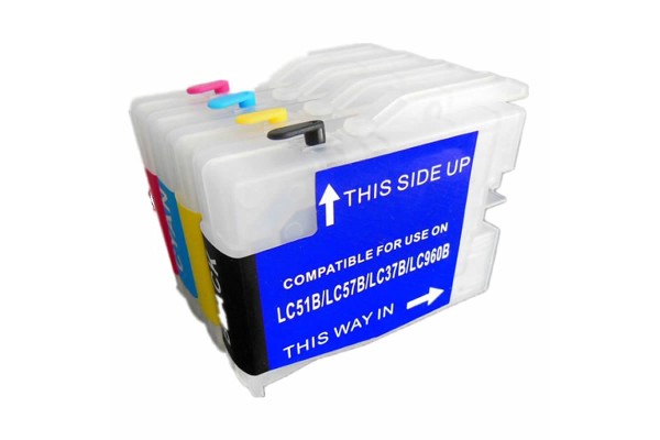 Refillable Cartridge Set For Brother LC985 Cartridges.