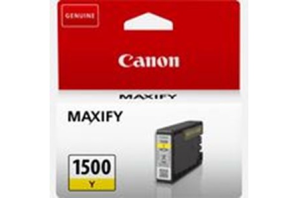 Genuine Cartridge for Canon PGI-1500 Y Yellow Ink Cartridge.