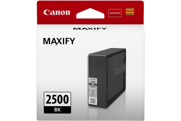 Genuine Cartridge for Canon PGI-2500BK Black Ink Cartridge.