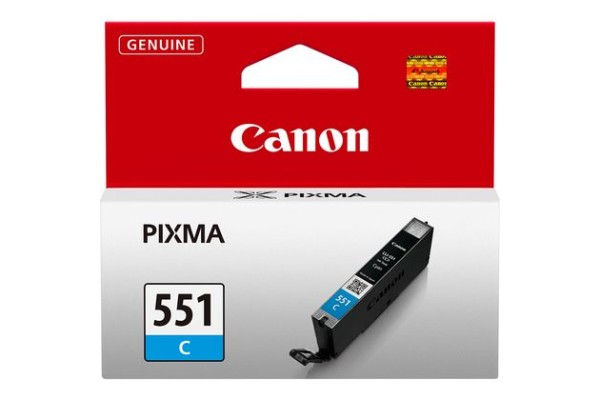 Genuine Cartridge for Canon CLI-551 Cyan Ink Cartridge.