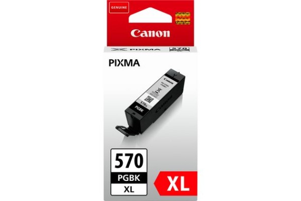 Genuine Cartridge for Canon CLI-570 XL High Capacity Black Ink Cartridge.