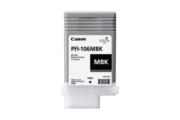 Genuine Cartridge for Canon PFI-106MBK Matte Black Ink Cartridge.