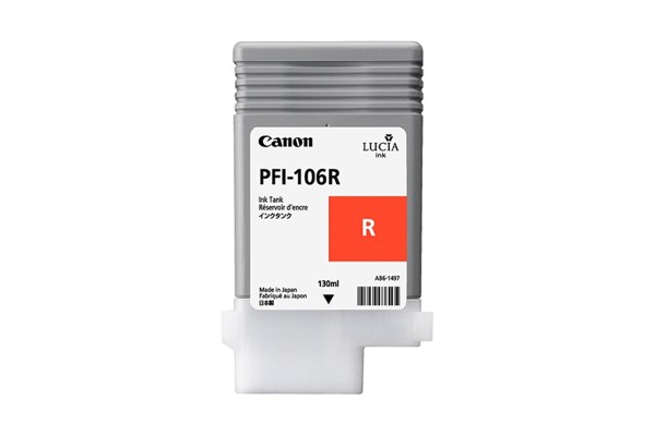 Genuine Cartridge for Canon PFI-106R Red Ink Cartridge.