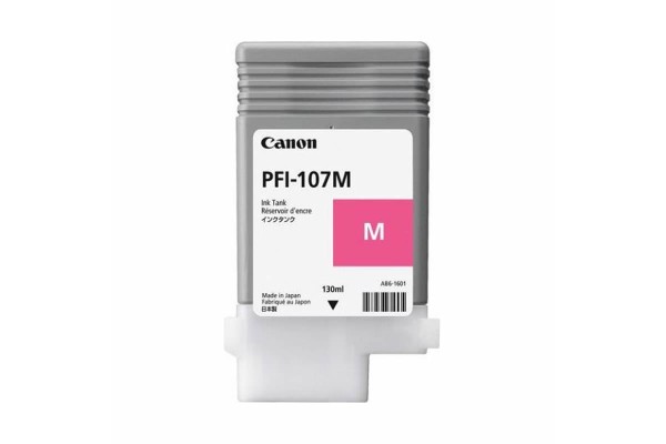 Genuine Cartridge for Canon PFI-107M Magenta Ink Cartridge.