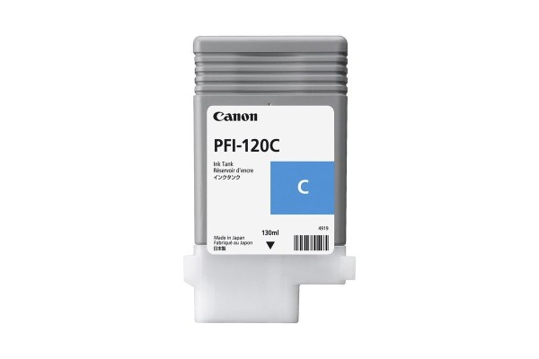 Genuine Cartridge for Canon PFI-120C Cyan Ink Cartridge.