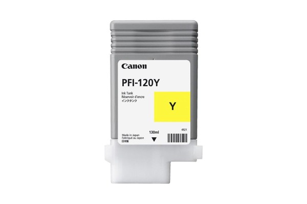 Genuine Cartridge for Canon PFI-120Y Yellow Ink Cartridge.