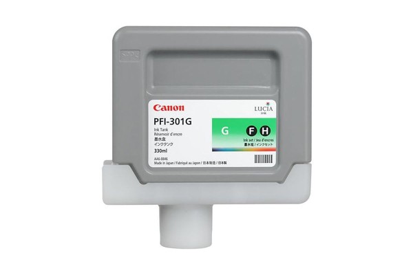 Genuine Cartridge for Canon PFI-301G Green Ink Cartridge.