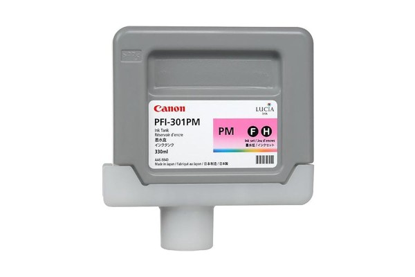 Genuine Cartridge for Canon PFI-301PM Photo Magenta Ink Cartridge.