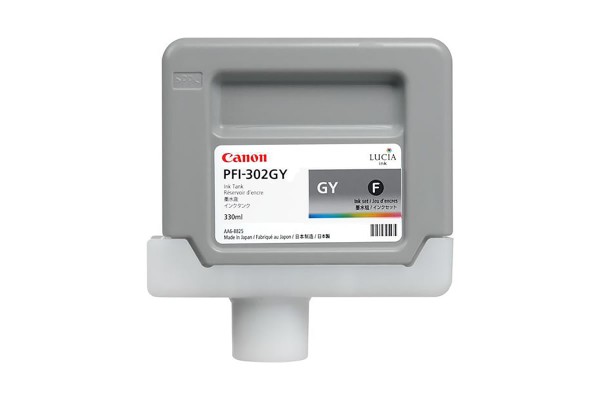 Genuine Cartridge for Canon PFI-302GY Grey Ink Cartridge.