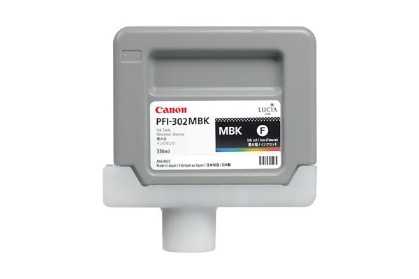 Genuine Cartridge for Canon PFI-302MBK Matte Black Ink Cartridge.