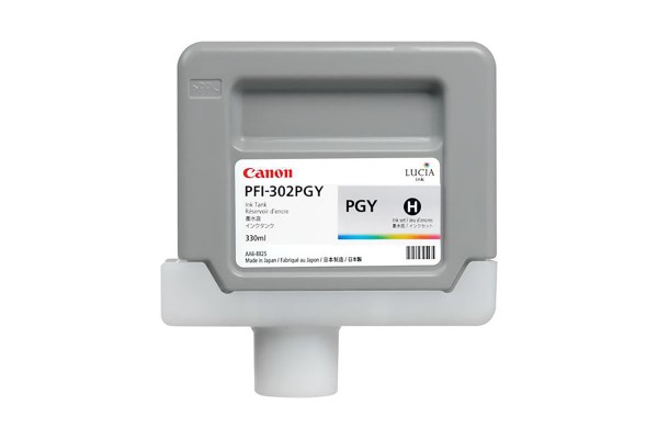 Genuine Cartridge for Canon PFI-302PGY Photo Grey Ink Cartridge.