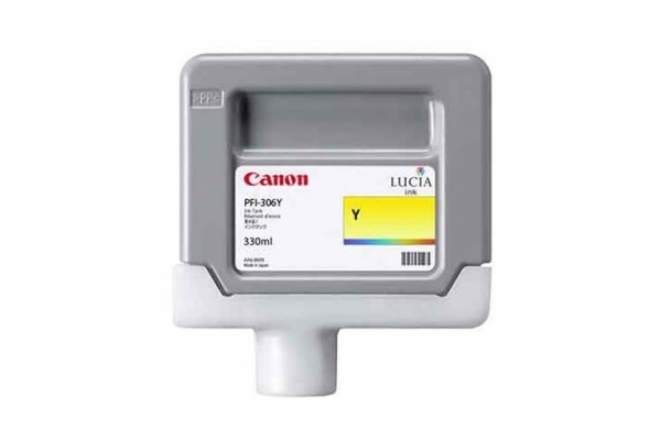 Genuine Cartridge for Canon PFI-306Y Yellow Ink Cartridge.