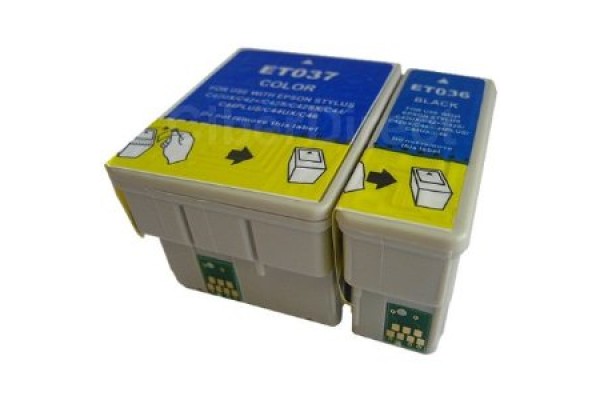 Compatible Cartridge For Epson T036/T037 Cartridge Set.