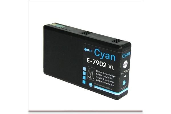 Compatible Cartridge For Epson T7902 Cyan Cartridge.