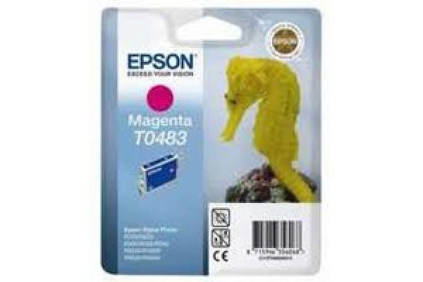 Epson Branded T0483 Magenta Ink Cartridge.