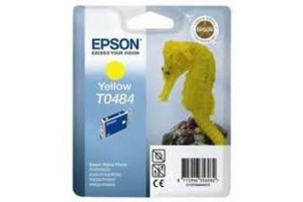 Epson Branded T0484 Yellow Ink Cartridge.