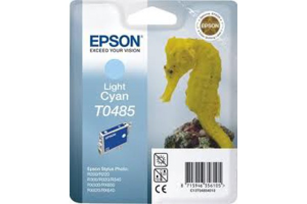 Epson Branded T0485 Light Cyan Ink Cartridge.