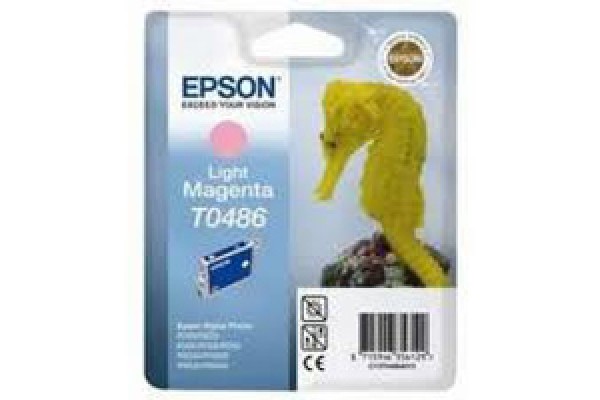 Epson Branded T0486 Lt Magenta Ink Cartridge.