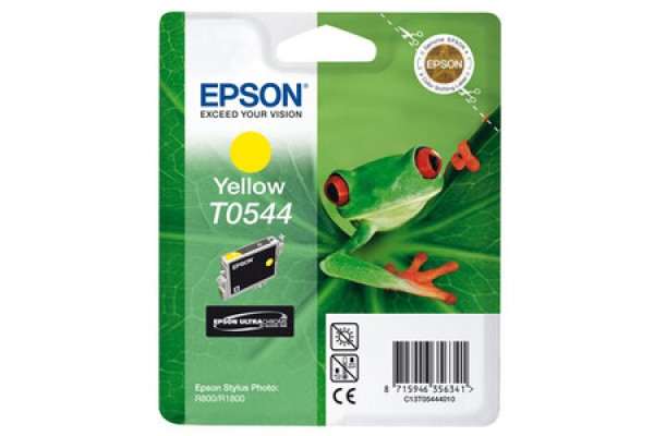 Epson Branded T0544 Yellow Ink Cartridge.