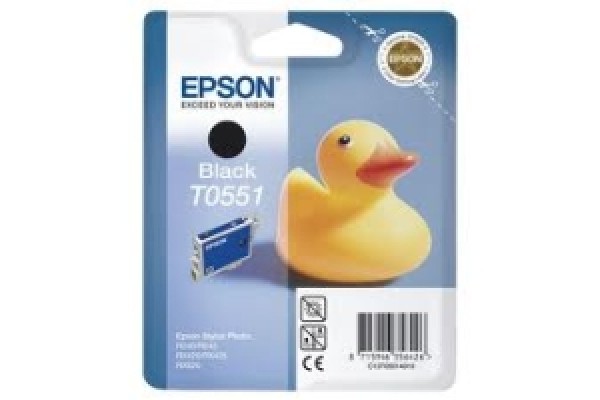 Epson Branded T0551 Black Ink Cartridge.