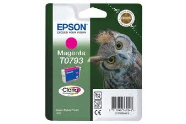 Epson Branded T0803 Magenta Ink Cartridge.